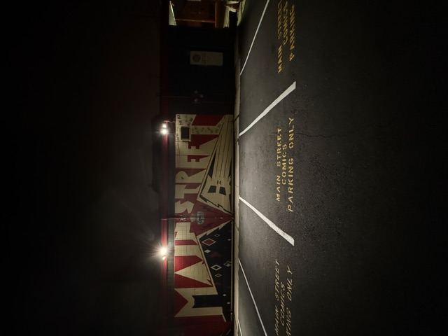 Commercial parking lot after striping by MC Striping in New Jersey