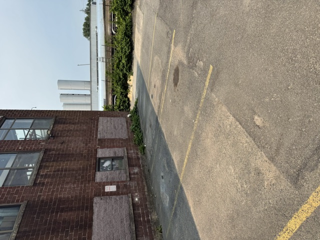 Commercial parking lot before striping by MC Striping in New Jersey