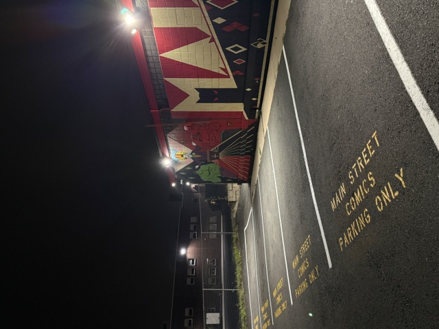Commercial parking lot after striping by MC Striping in New Jersey
